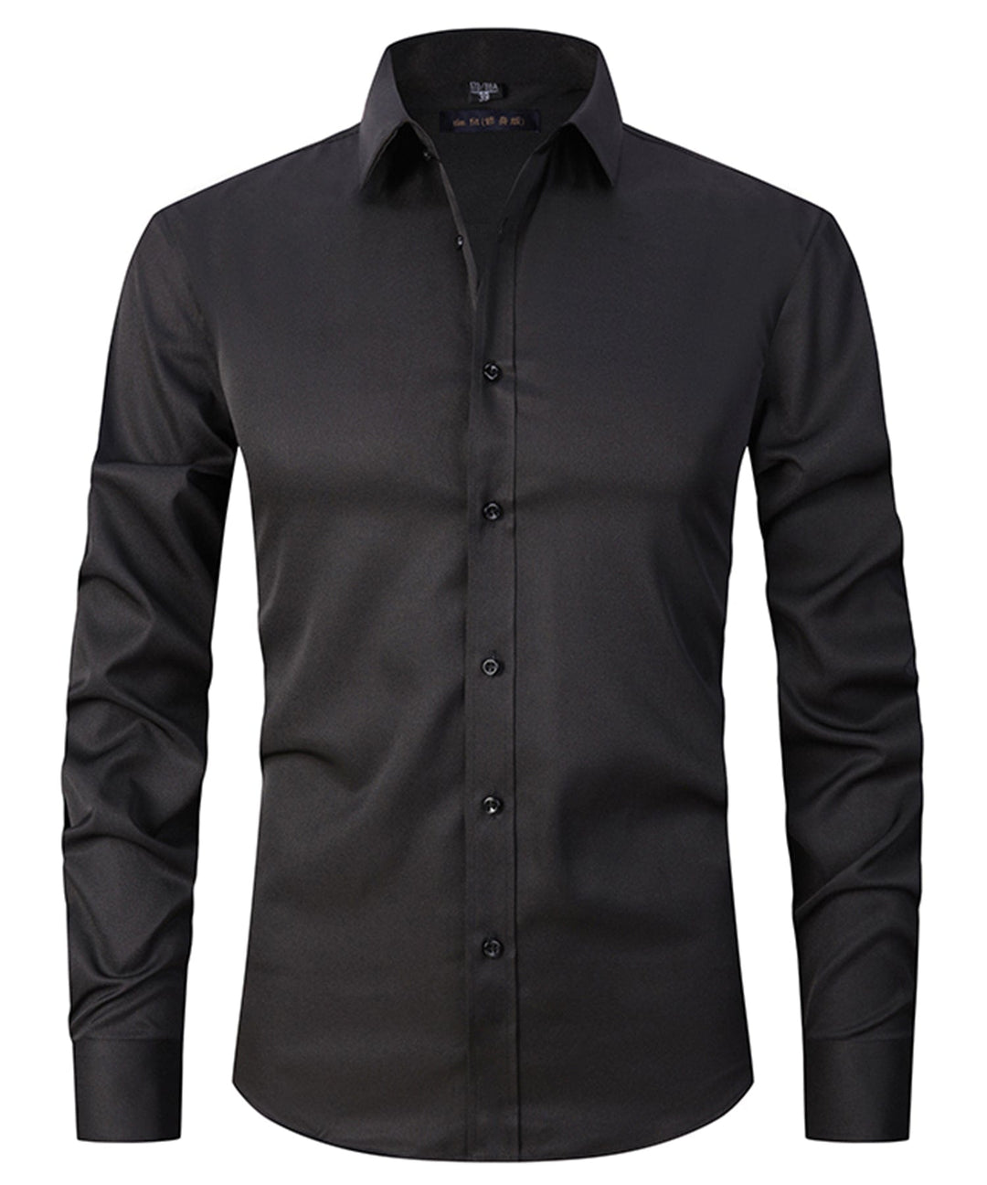 Men's classic white short-sleeve button-up shirt with a chest pocket, perfect for everyday casual wear.