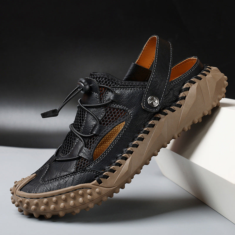Adjustable men's closed-toe slingback sandals, providing ultimate comfort for active outdoor use.