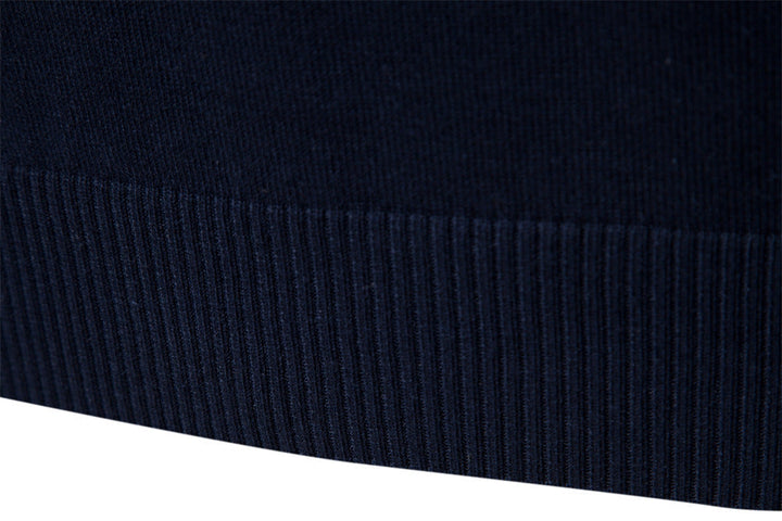 Men's colorblock half-zip pullover sweater, high quality cotton blend, long-lasting wear