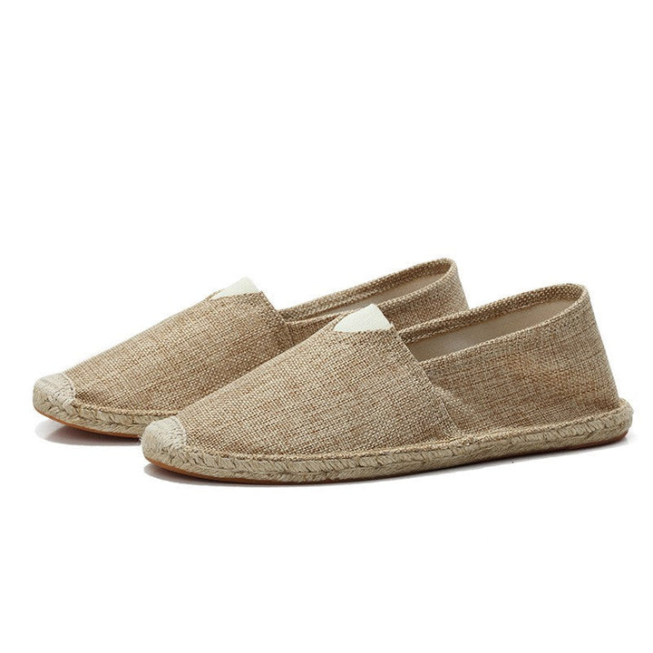 Comfortable men's espadrille shoes, easy slip-on design for relaxed summer and casual wear.