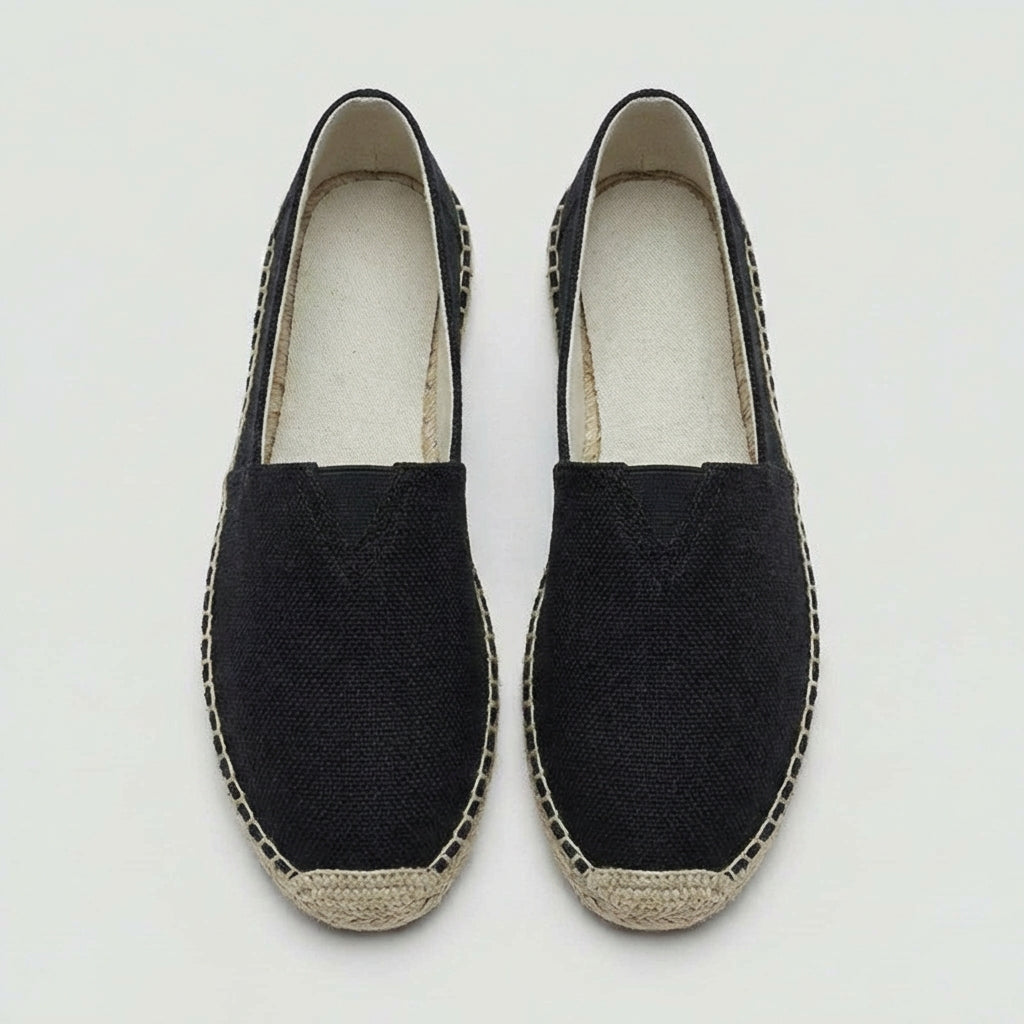 Lightweight men's espadrille shoes, offering slip-on comfort for summer, resort, and beach.