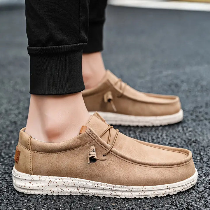 Lightweight men's slip-on loafers, providing ultimate comfort and breathability for long-lasting wear.