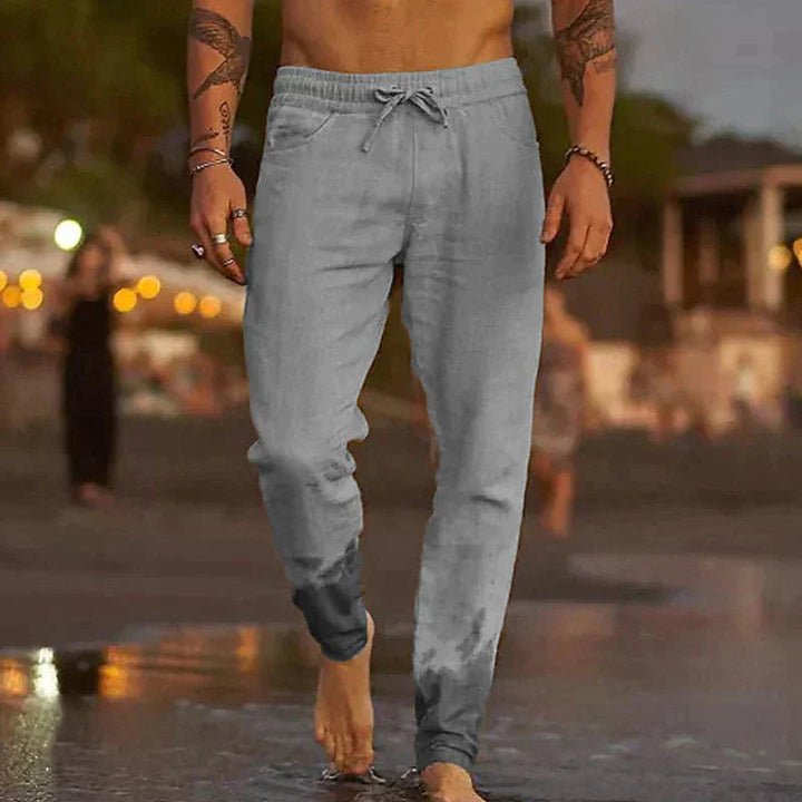 Stylish men's athleisure jogger pants with drawstring, perfect for activewear & everyday fashion.
