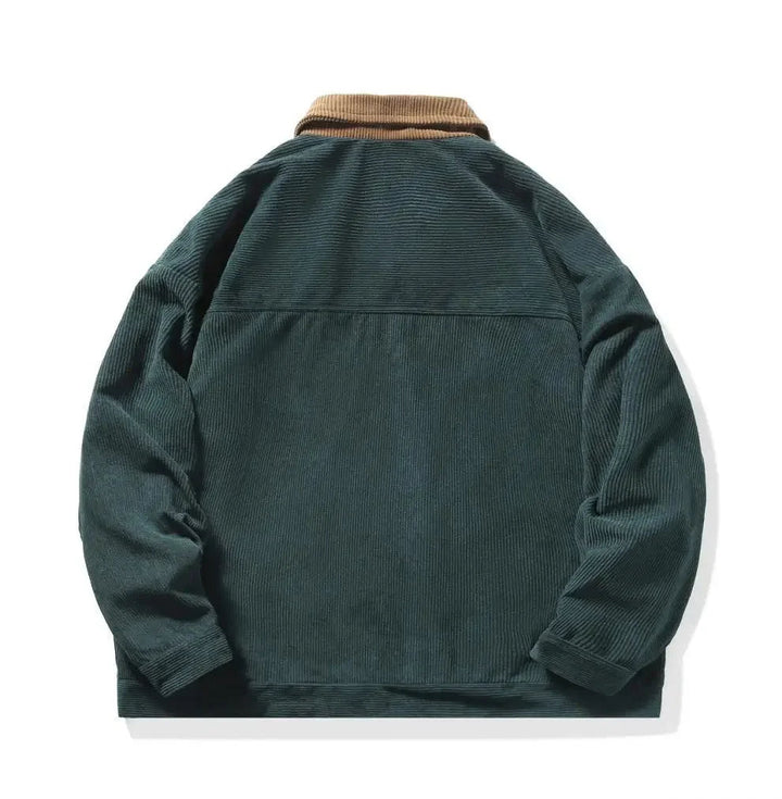 Menswear corduroy jacket in a versatile tan shade, featuring a comfortable fit for casual outings.