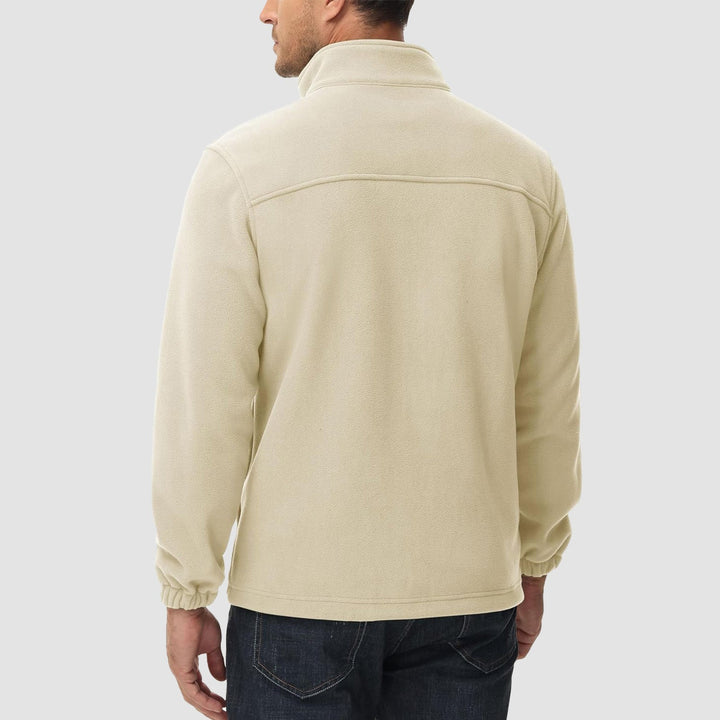 Utility men's blue fleece zip-up, a must-have for fall & winter sports
