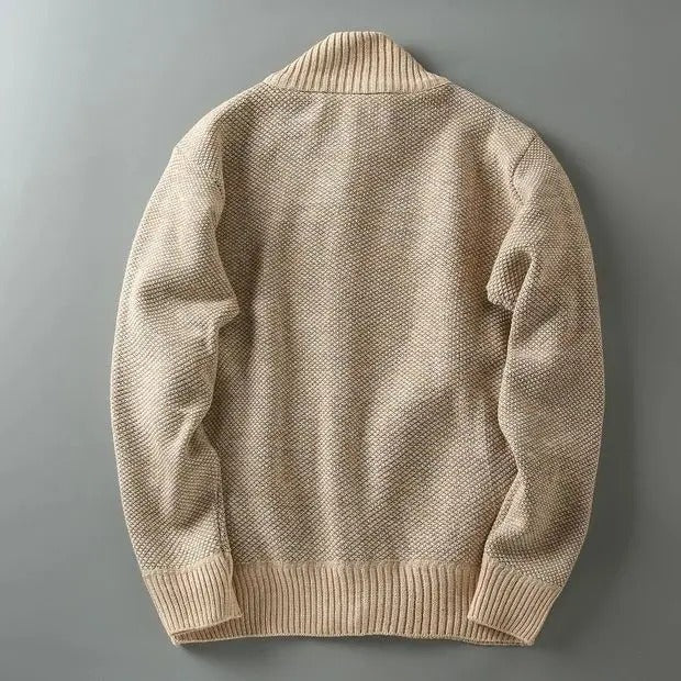 Cumberland men's winter coat, fleece-lined, offering comfort and rugged style in knit fabric