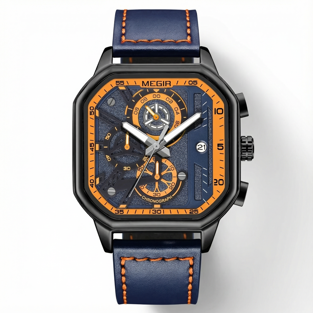 A men's versatile chronograph watch with a timeless design, suitable for both casual and formal occasions.