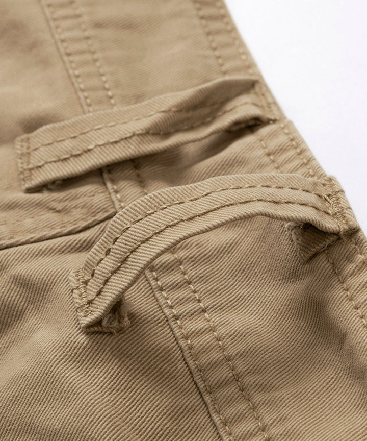 Ripstop men's cotton cargo shorts, designed for extra durability and wear.