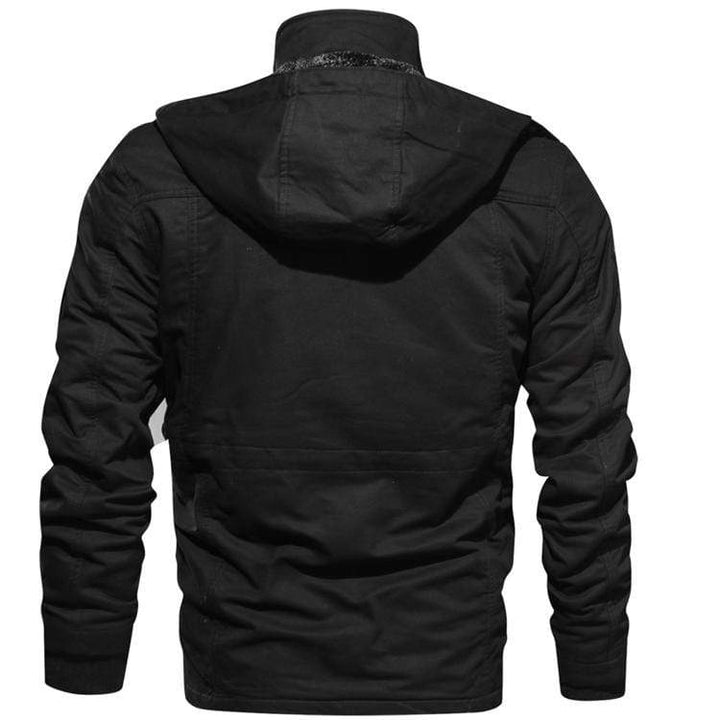 Men's stylish pilot bomber jacket in a neutral color, featuring ribbed cuffs and waist