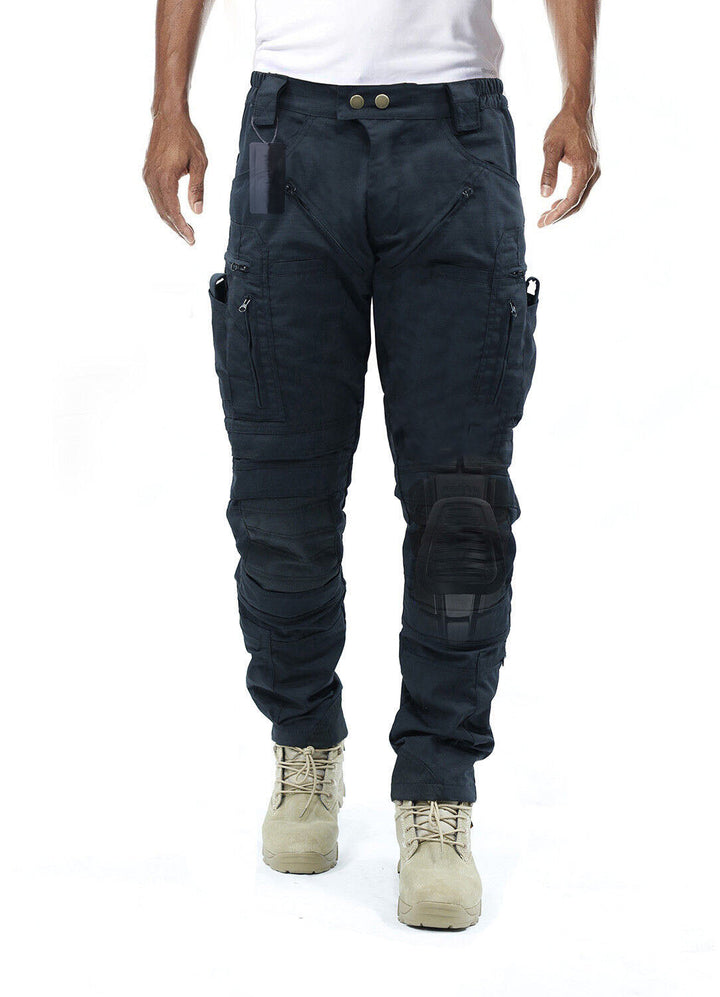 Comfortable men's durable cargo pants with knee pads, perfect for demanding work & outdoor activities.