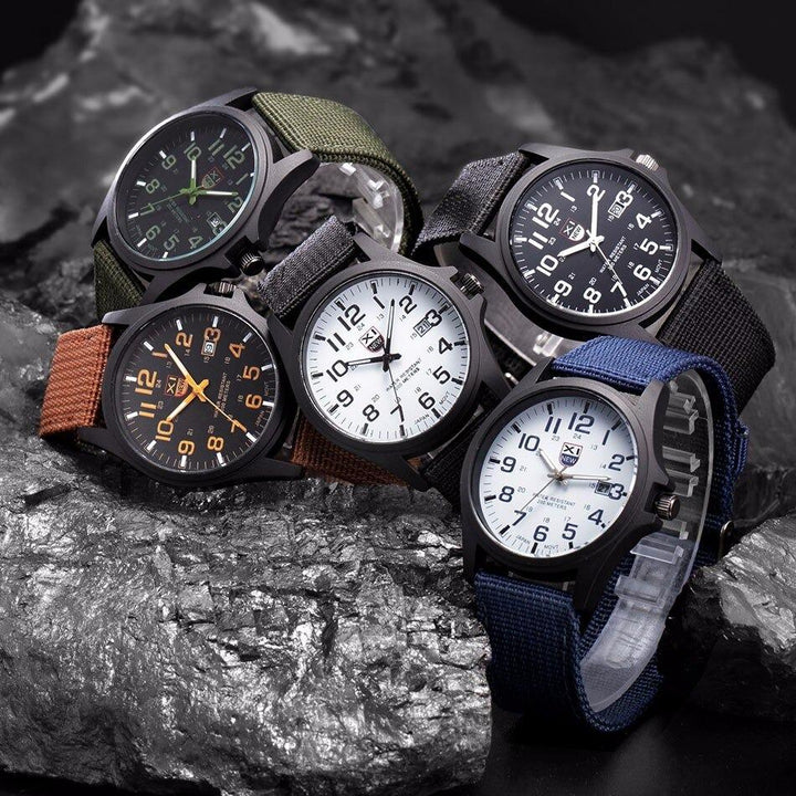 Digital men's outdoor sports watch with a clear display, backlight, and robust waterproof design.