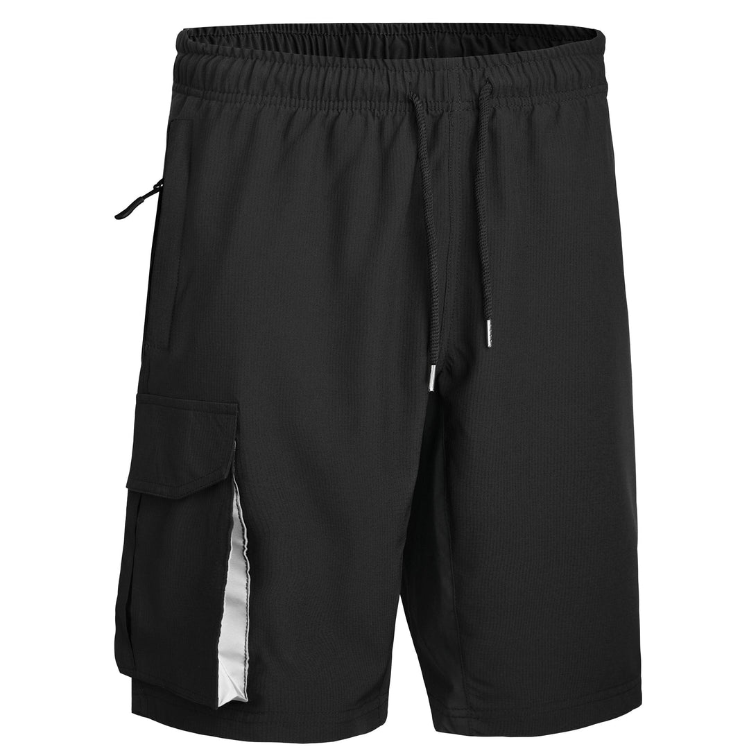 Moisture-wicking men's athletic shorts for trail running & outdoor fitness