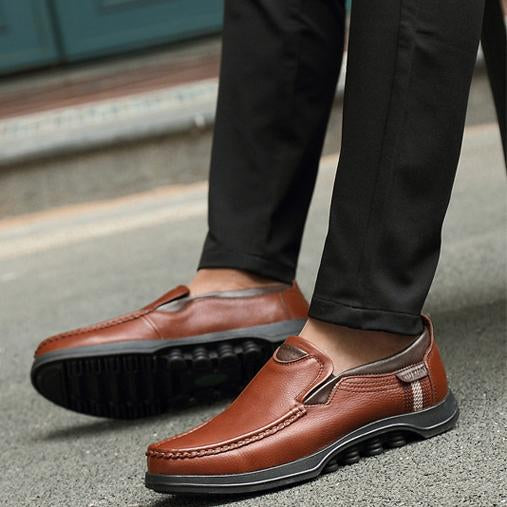 Casual men's faux leather loafers, designed for maximum comfort.