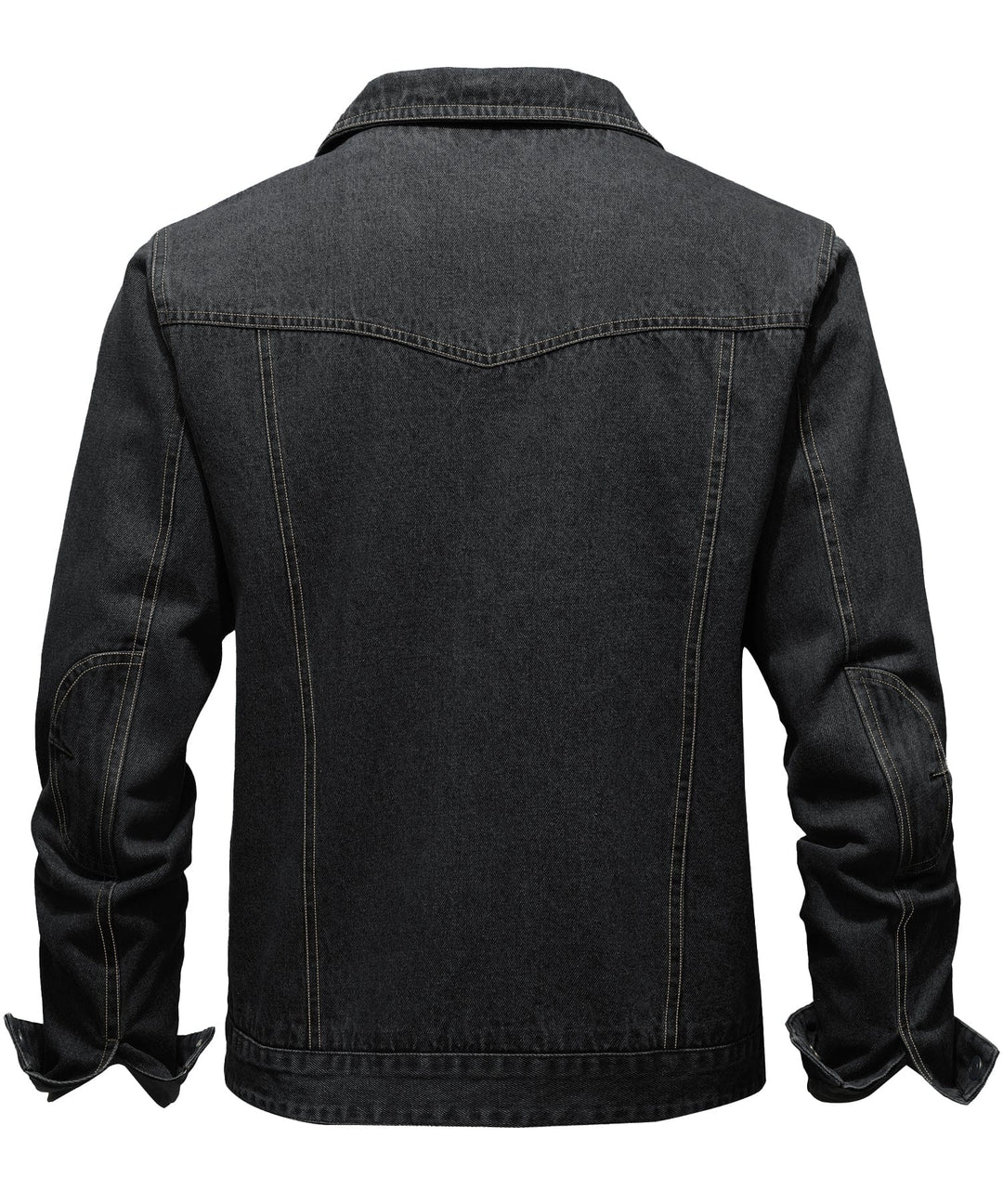 Interior view of Men's Flannel Lined Denim Shirt Jacket, highlighting soft flannel lining