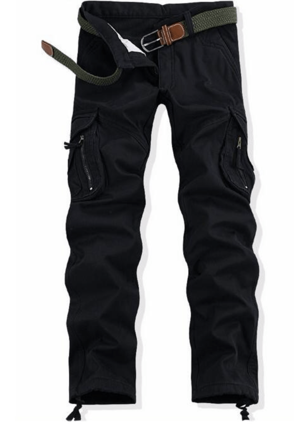 Heavy-duty men's fleece-lined cargo pants, ideal for outdoor work or winter trekking