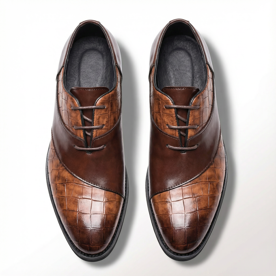 Stylish men's genuine leather Oxford shoes, combining comfort and classic design for any event