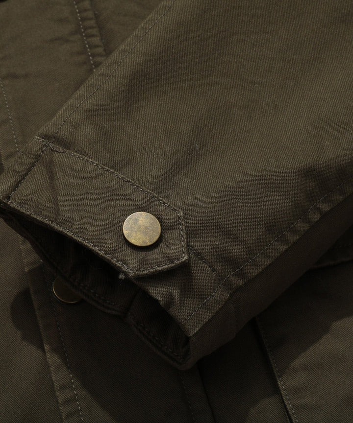A traditional men's field jacket, updated with a modern fit and warm quilted interior.