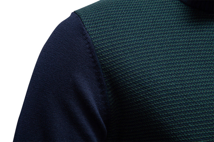 Men's half-zip sweater in white, crisp cotton blend pullover, timeless casual menswear