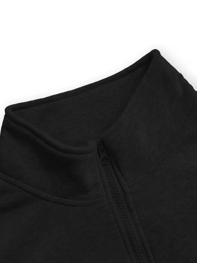 Men's half-zip fleece sweatshirt in a versatile color, a must-have for casual layering