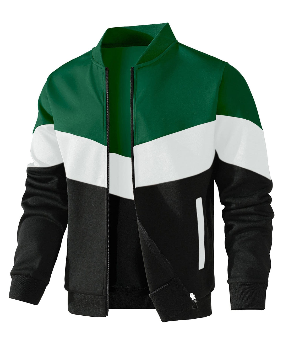 Versatile men's lightweight color block jacket, suitable for various casual occasions & men's everyday wear.