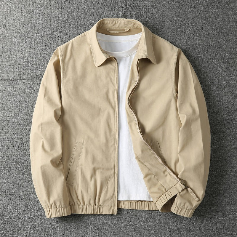 Men's lightweight Dallas zipper jacket in a casual everyday style. Perfect versatile outerwear for spring and fall fashion.