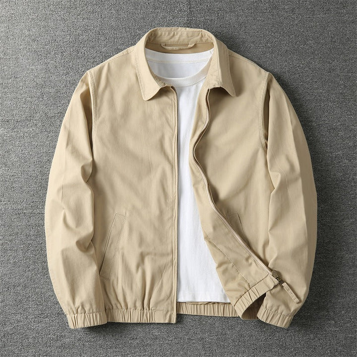 Men's lightweight Dallas zipper jacket in a casual everyday style. Perfect versatile outerwear for spring and fall fashion.