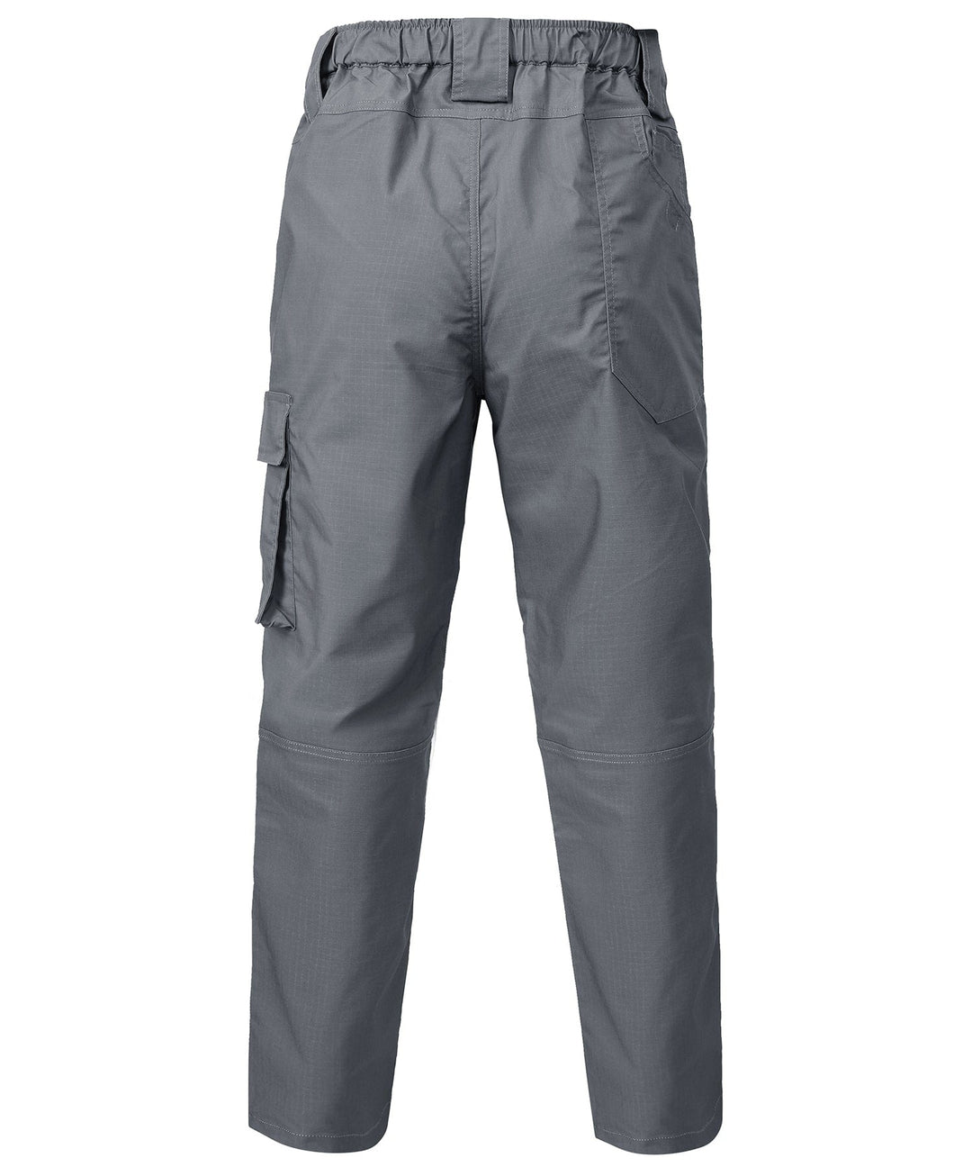 Close-up of men's lightweight trail pants fabric, showing moisture-wicking technology.