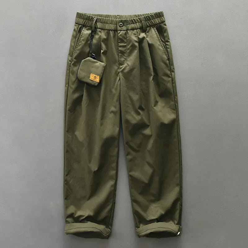 Men's lightweight packable utility pants, water-resistant for travel and hiking adventures