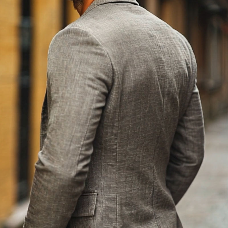 Men's single-breasted lightweight blazer for warm weather. Perfect for business casual, parties & summer events.