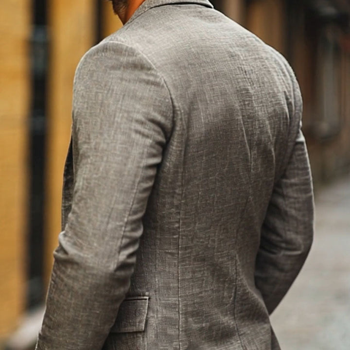 Men's single-breasted lightweight blazer for warm weather. Perfect for business casual, parties & summer events.