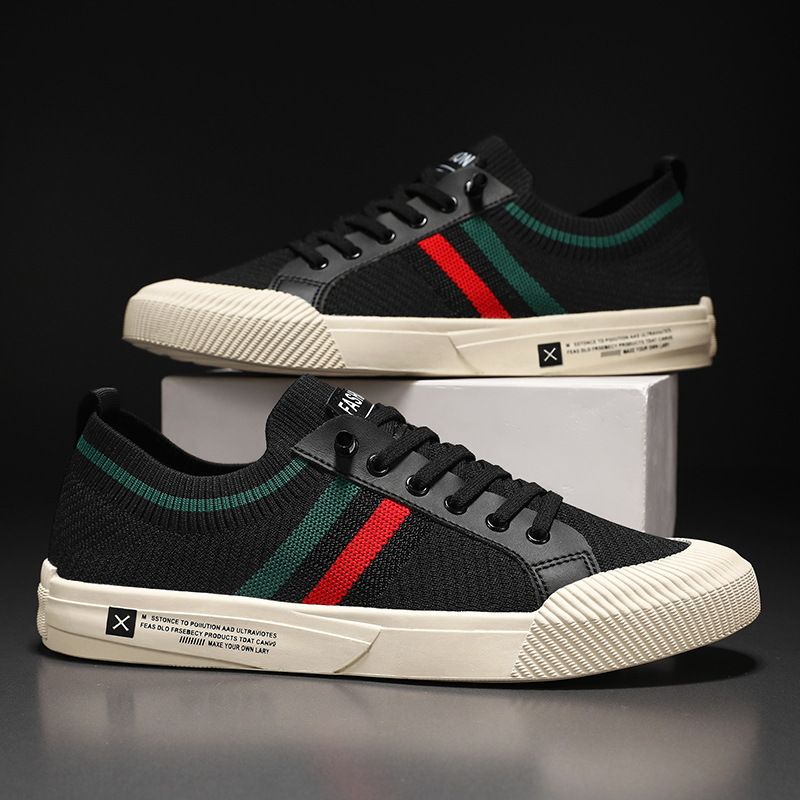 Comfortable men's lightweight urban sneakers. Sandstone & black breathable casual walking shoes for daily use.