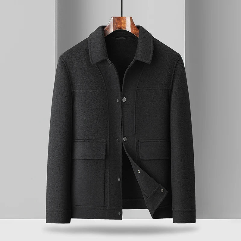 Premium wool men's field jacket overshirt, a versatile luxury outerwear piece for men's fashion