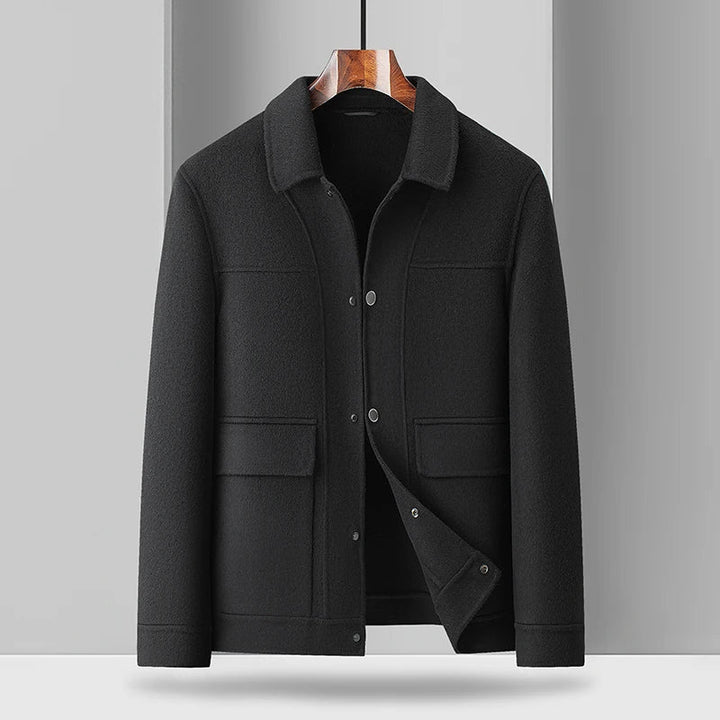 Premium wool men's field jacket overshirt, a versatile luxury outerwear piece for men's fashion