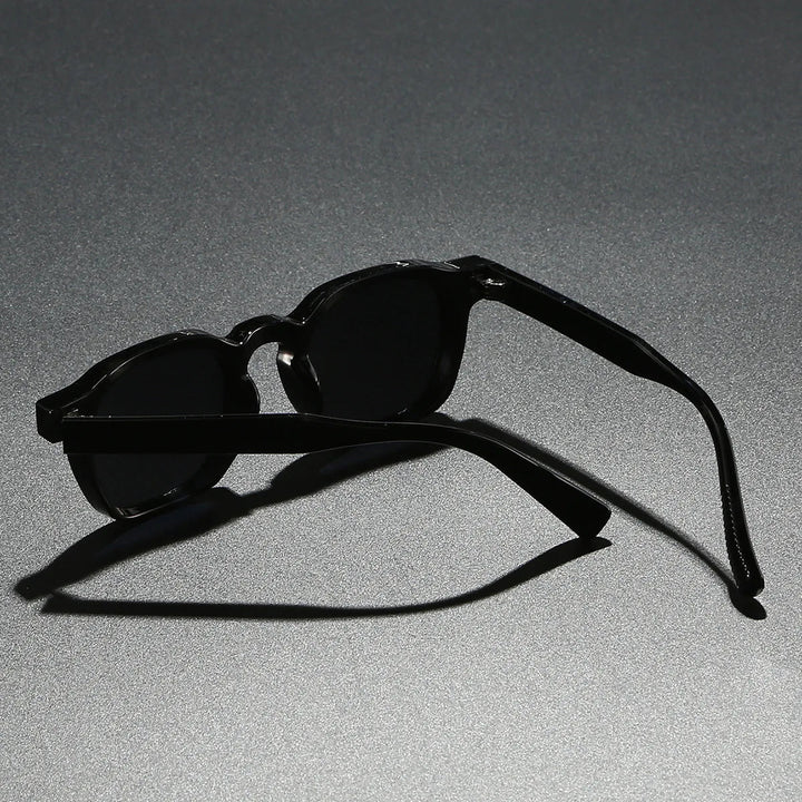 Stylish men's block frame UV400 sunglasses, a fashion accessory for eye protection