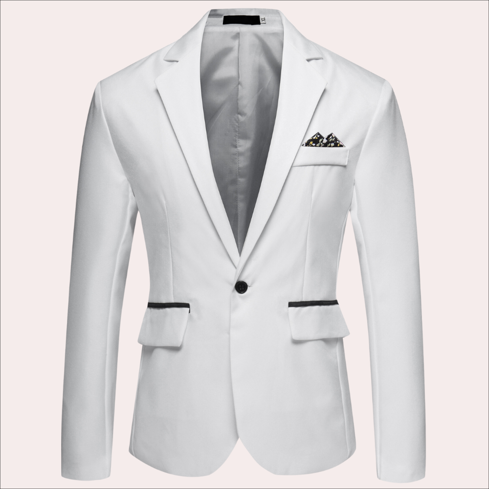 Men's elegant slim fit blazer, a sophisticated choice for business, parties, and wedding attire