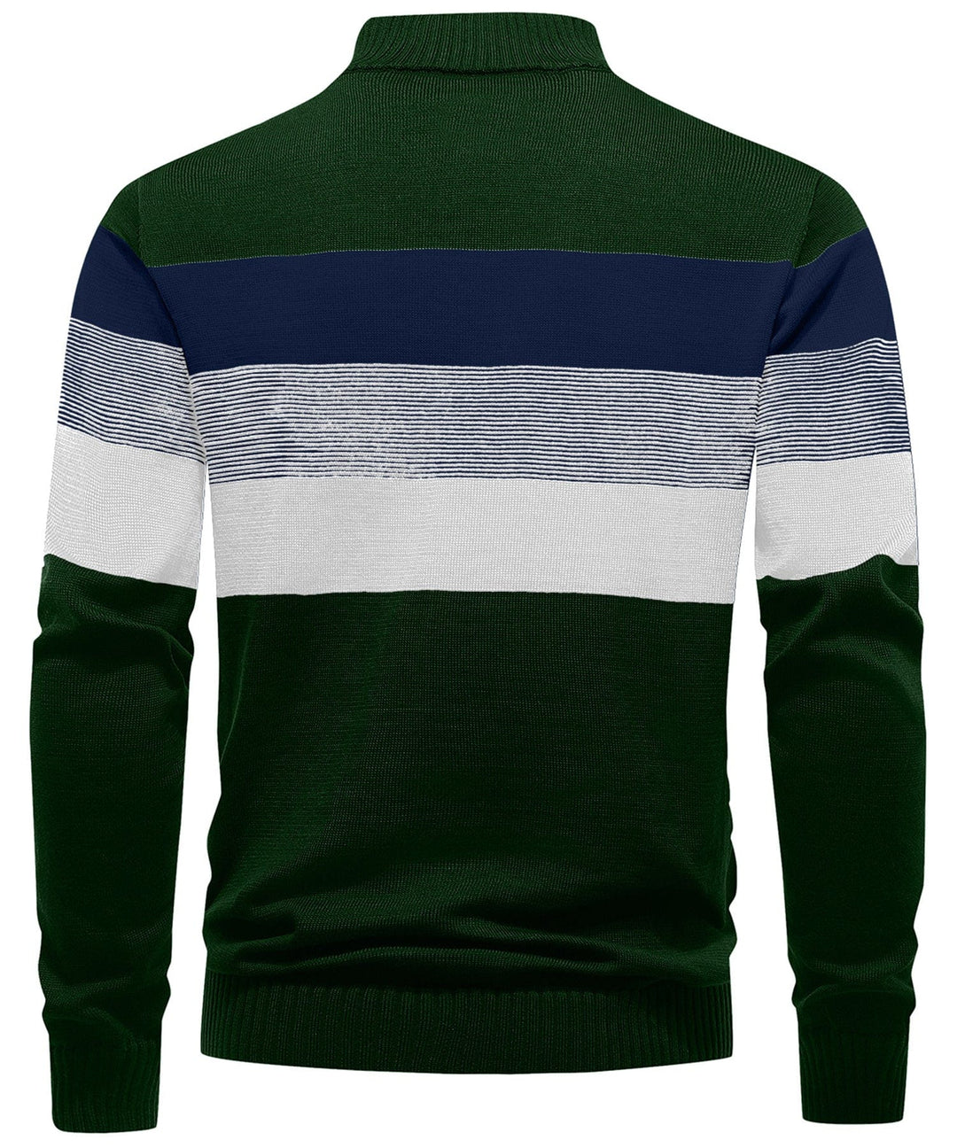 Sophisticated men's striped pullover, combining modern design with classic comfort