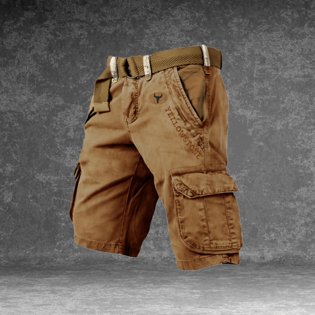 Men's regular fit cargo shorts, a classic style with multi-pockets for utility and all-day comfort.