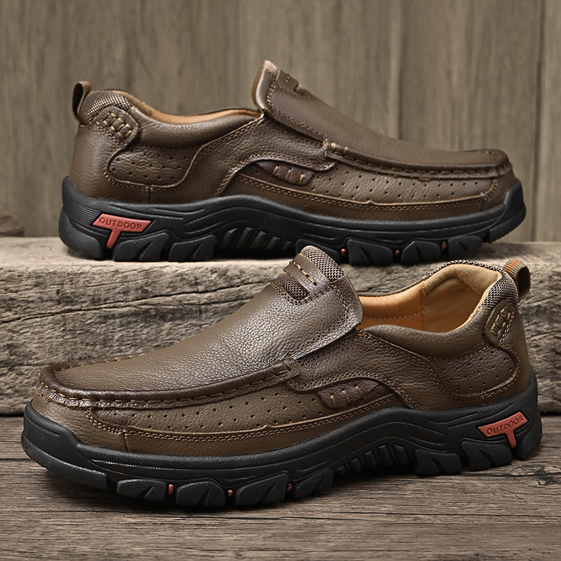 Detail shot of the ankle support design on the Men's Orthopedic Comfort Transition Boot