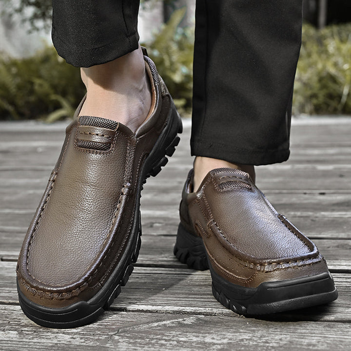 Men's Orthopedic Comfort Transition Boots with arch support visible, demonstrating foot pain relief features