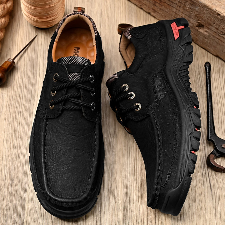 Durable men's orthopedic footwear, tough outsole, perfect for outdoor activities