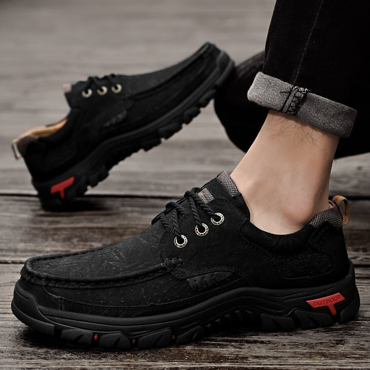 Winter orthopedic boots for men, warm lining, excellent traction, fashionable