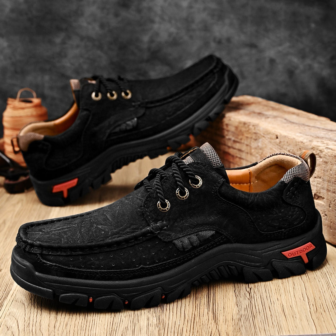 Casual lace-up orthopedic boots, men's style, easy to wear, comfortable fit