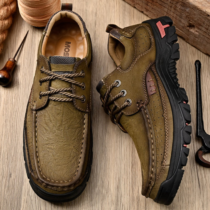 Outdoor men's orthopedic boots, all-terrain sole, comfortable for long hikes