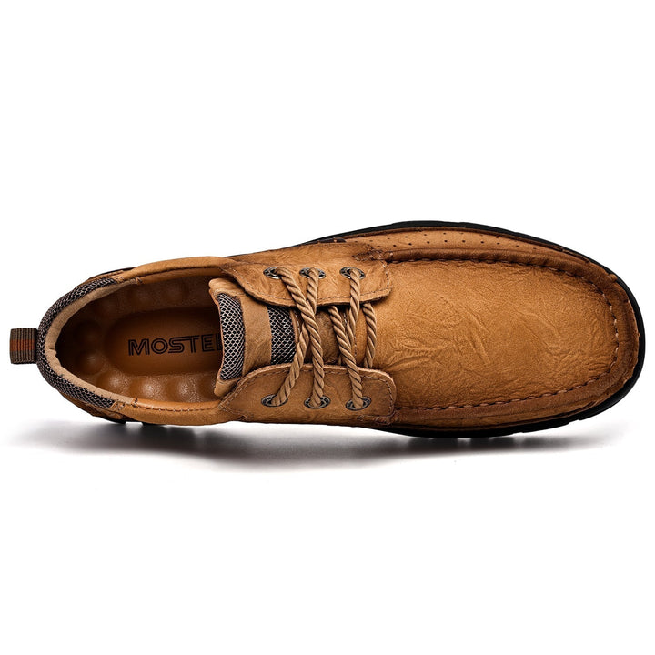 Lace-up men's orthopedic casual boots, easy on/off, comfortable for everyday