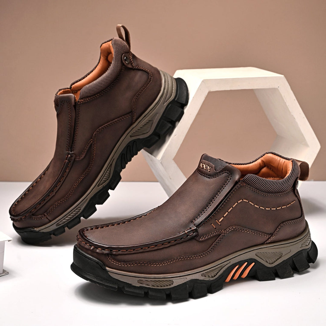 Stylish men's transition boots, orthopedic design, offering superior foot comfort and health