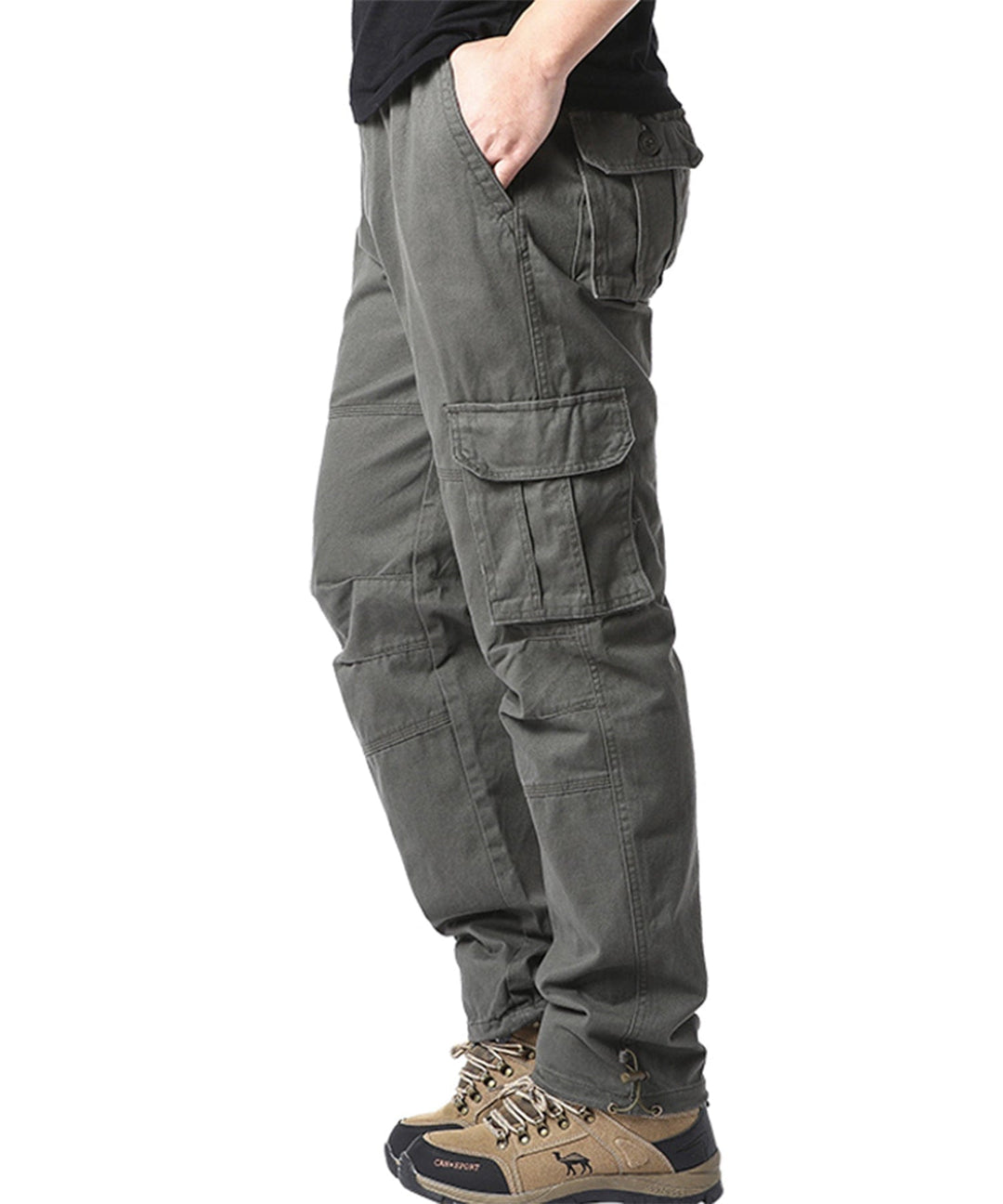 Khaki Men's Cargo Pants, essential outdoor wear for exploration