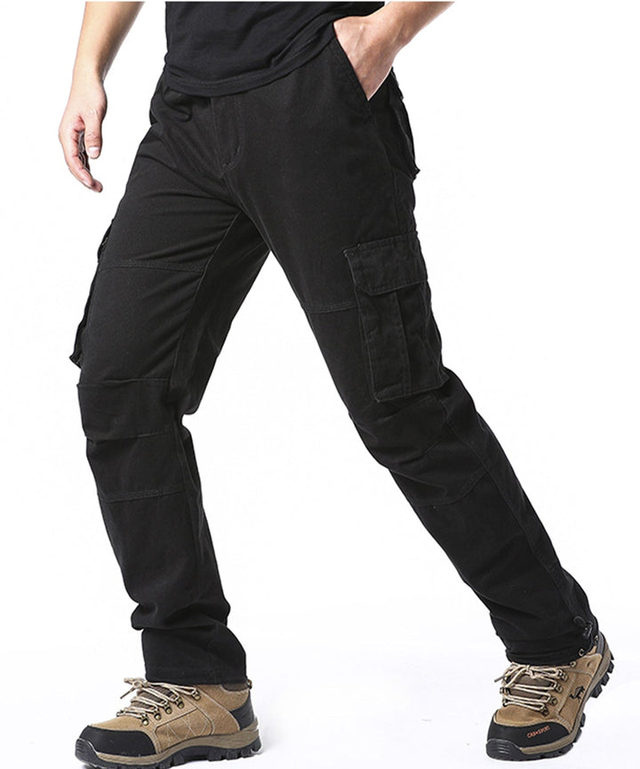 Man wearing Men's Outdoor Cargo Pants, ready for an adventure trip