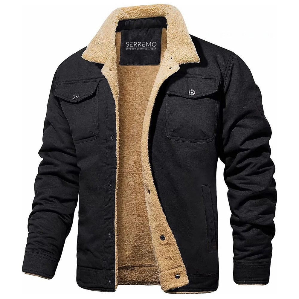 Men's outdoor adventure jacket, windproof & water-resistant, ideal for winter sports & hiking