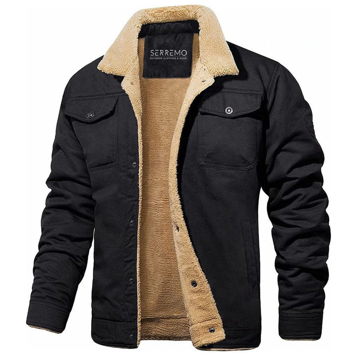 Men's outdoor adventure jacket, windproof & water-resistant, ideal for winter sports & hiking