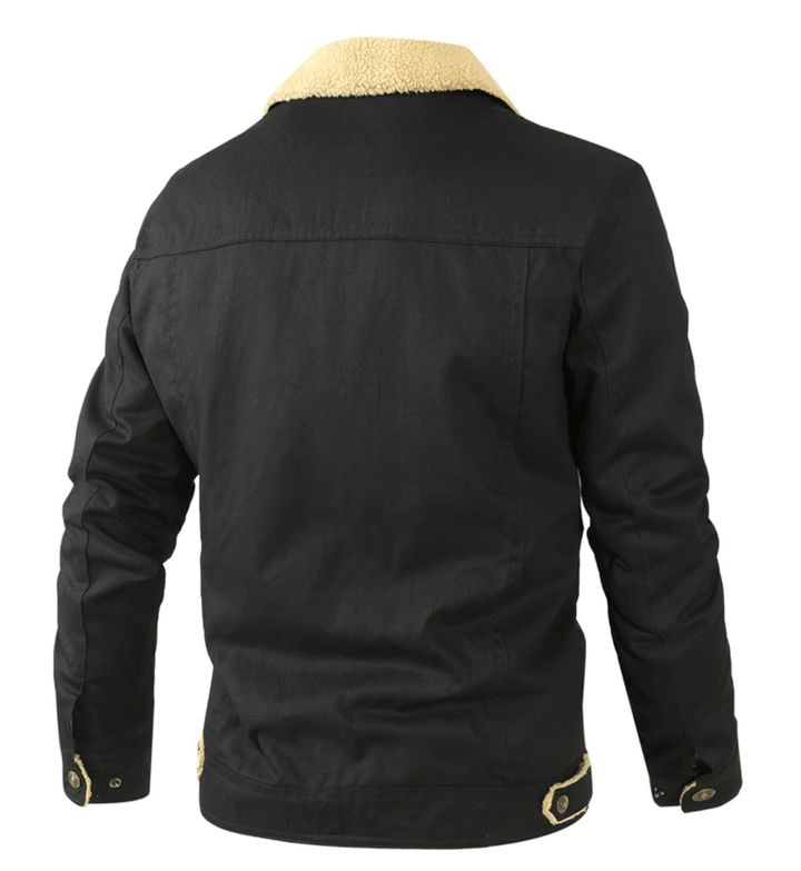 High-performance men's apparel: a warm, windproof outdoor jacket for rugged adventure and winter sports